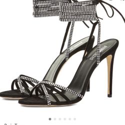 Paris Texas - Nicole lace up sandal suede