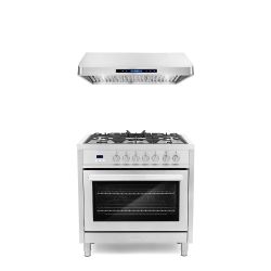 LUXURY KITCHEN APPLIANCES - New Open Box RANGE OVEN COOKTOP HOOD 