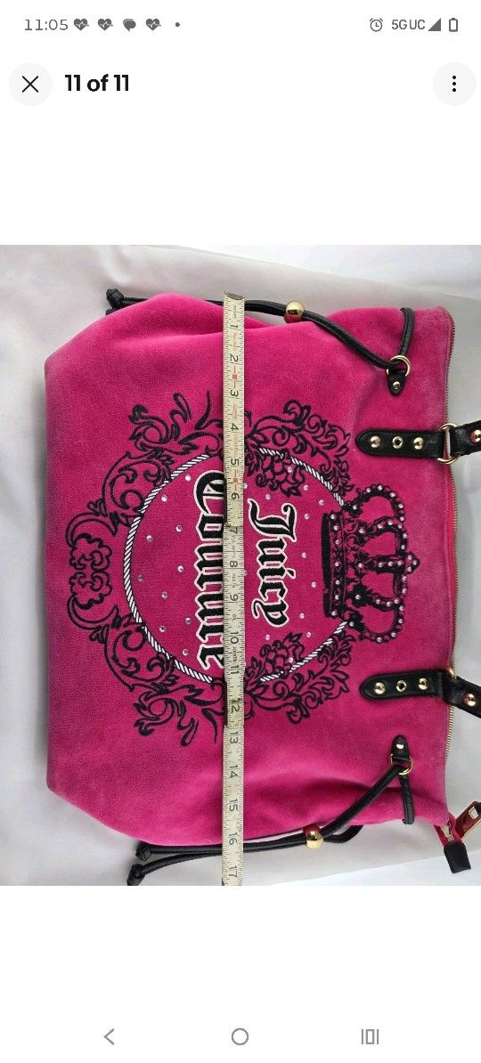 Vintage Juicy Couture Y2K Satchel Bag/Purse