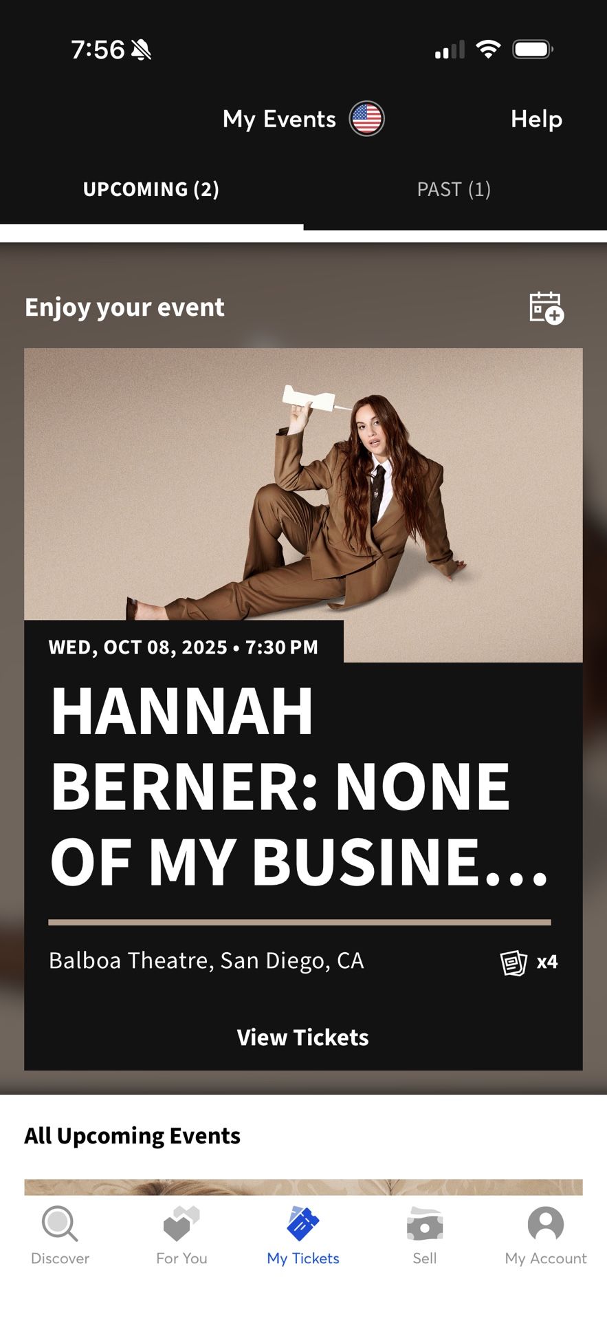 Hannah Berner Tickets -TONIGHT 10/8