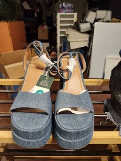 Brand New Denim Heels 
