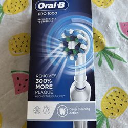The Oral-B Pro 1000 rechargeable electric toothbrush