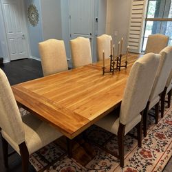 Potato Barn Dining Table and Dining Chairs 