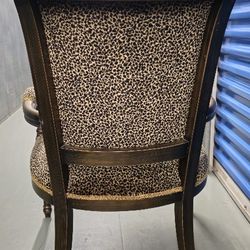 Leopard Print Accent Chairs $20 Each