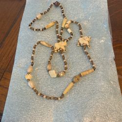 Handmade Tribal Elephant Necklace.  #35