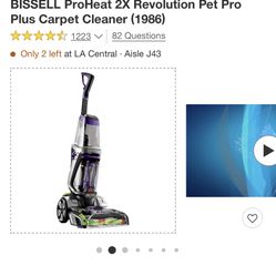 BISSELL ProHeat 2X Revolution Pet Pro Plus Carpet Cleaner (1986)