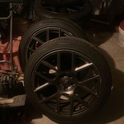 Rim With Tires For Sale Asking $550