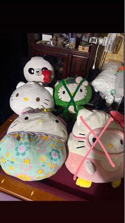 Hello kitty plushes