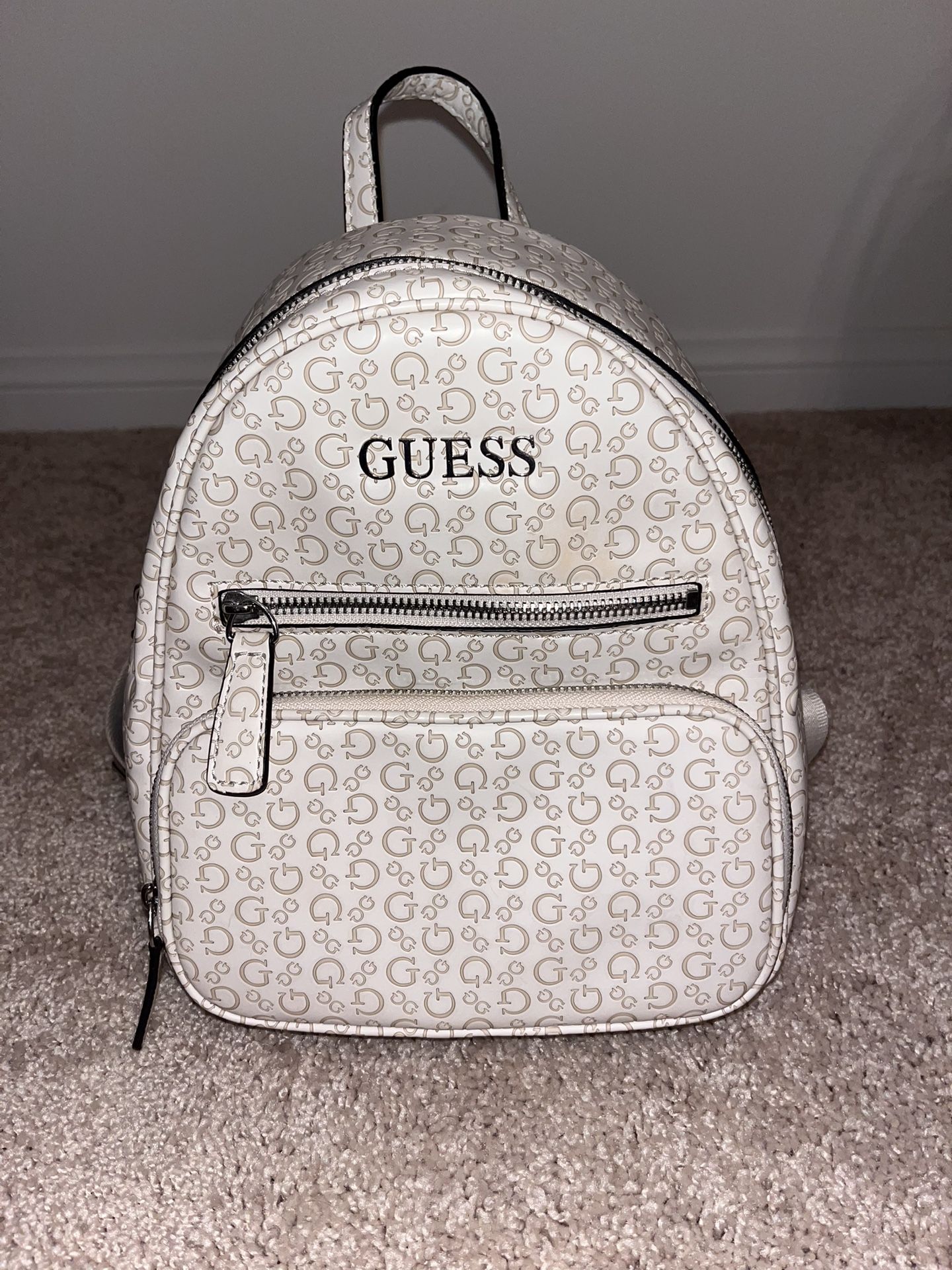 Beige Guess Backpack
