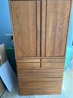 Matching oak furniture
