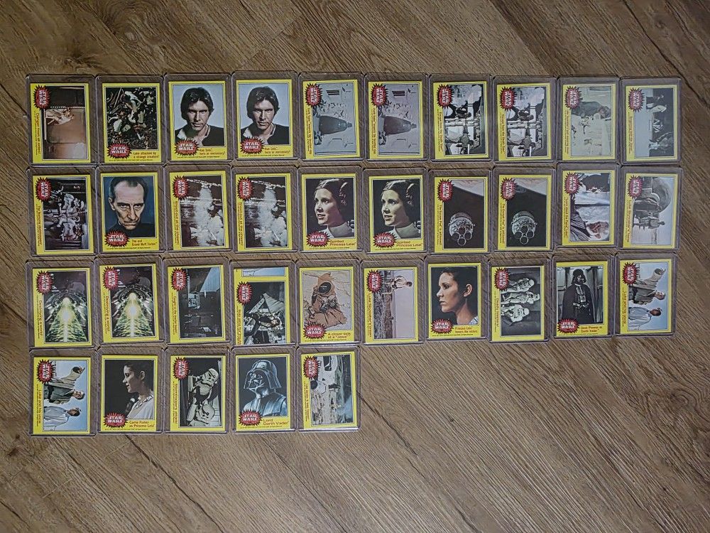1977 Topps Star Wars Series 3 Yellow Border (Cards #136-198) – Partial Set w/ Extras