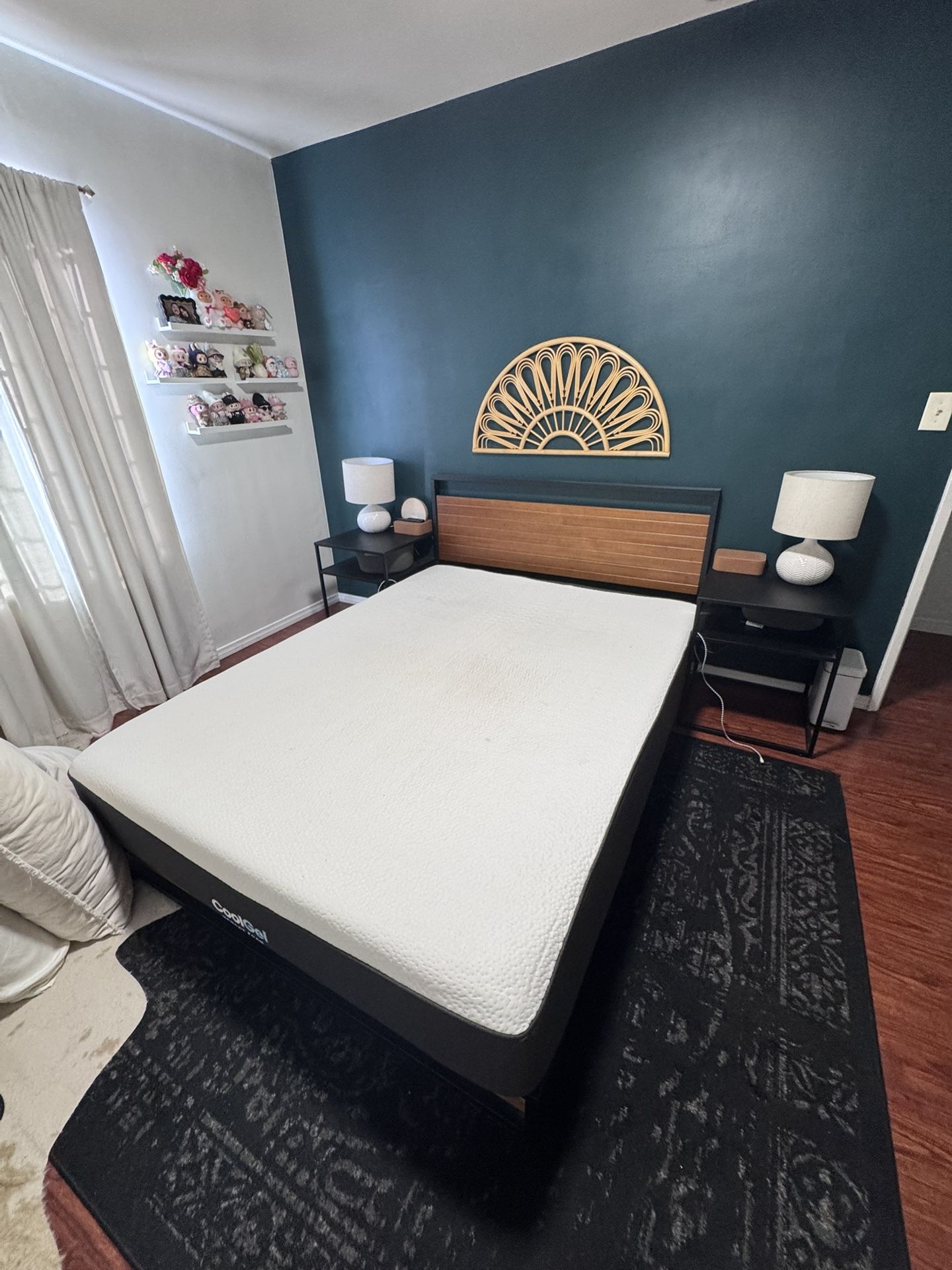 Bed Frame & Two End Tables/Nightstands