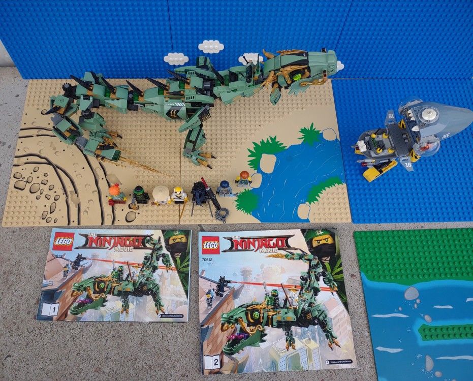 Lego Ninjago Green Dragon Mec Plus Piranha Mec And Extras