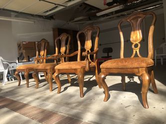 Antique Dining Chairs And Table