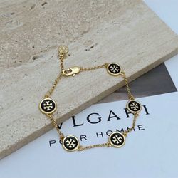 Tory Burch Bracelet Black And Gold