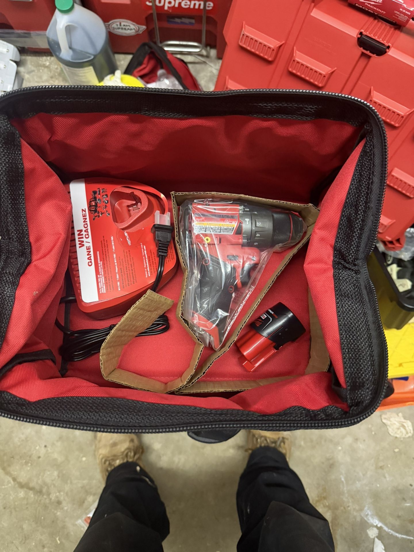 M12 Milwaukee Fuel hammer Drill With Bag Charger And Battery