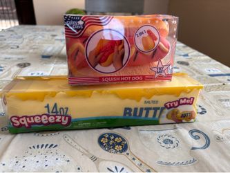 Butter Squeeezy and Sunny Days Hot Dog