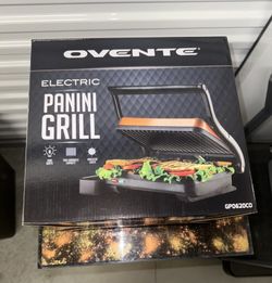 Ovente GP0620CO Copper Panini Grill in Box - Untested