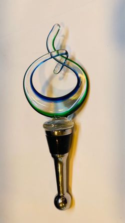 Beautiful vintage Murano art glass sculptural wine stopper