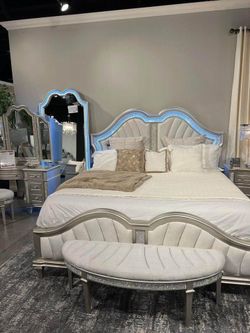 Brand New King beds Queen beds Bedroom sets nightstand dresser mirror chest