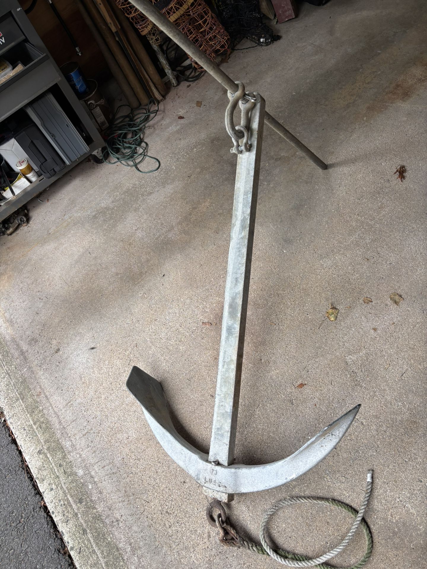 48” Large Cast Iron 60lb Boat Anchor 