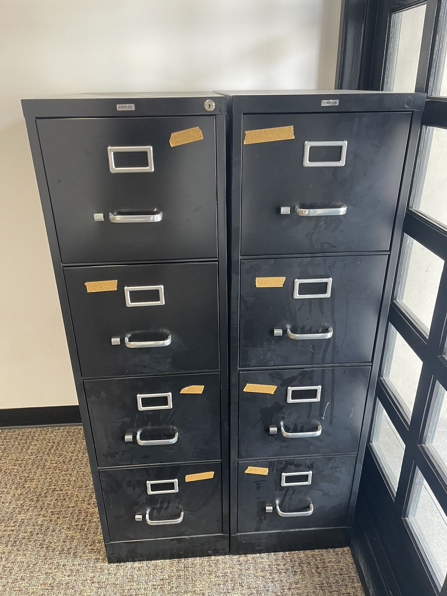 Two (2) Metal File Cabinets