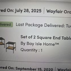End Tables - Pair, New In Box