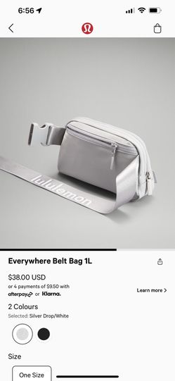 Silver Drop Lululemon Belt Bag