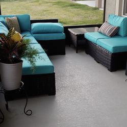 8 Piece Rattan Sectional 