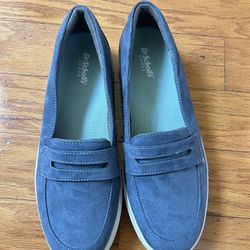 NEW Dr. Scholl's Blue Casual Flats loafers Size 7