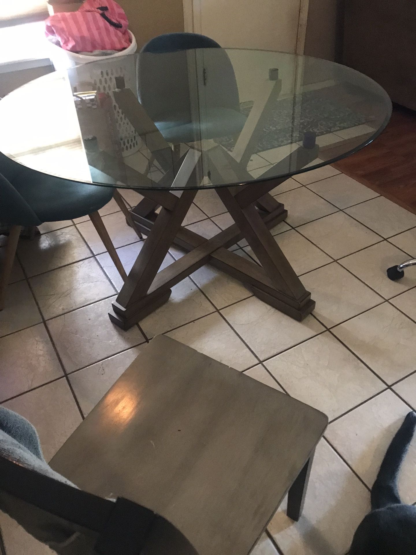 Glass Top Table