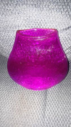 8 INCH GLASS VASE