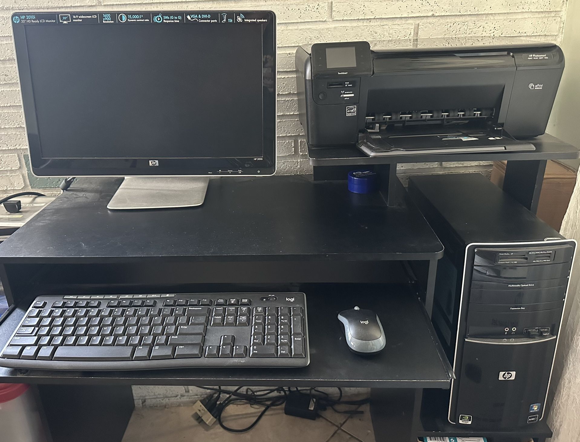 HP 2010i With Wireless Keyboard/mouse & Printer