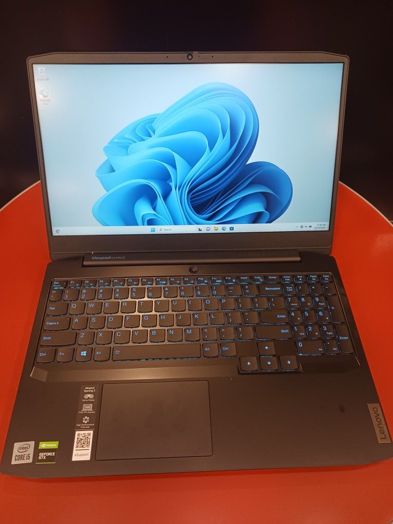 Lenovo 16 Inch Gaming Laptop Intel Core i5 10300h 16 GB RAM 256 GB SSD 1080P LCD Nvidia GTX 1650 DDR5 Graphics Windows 11