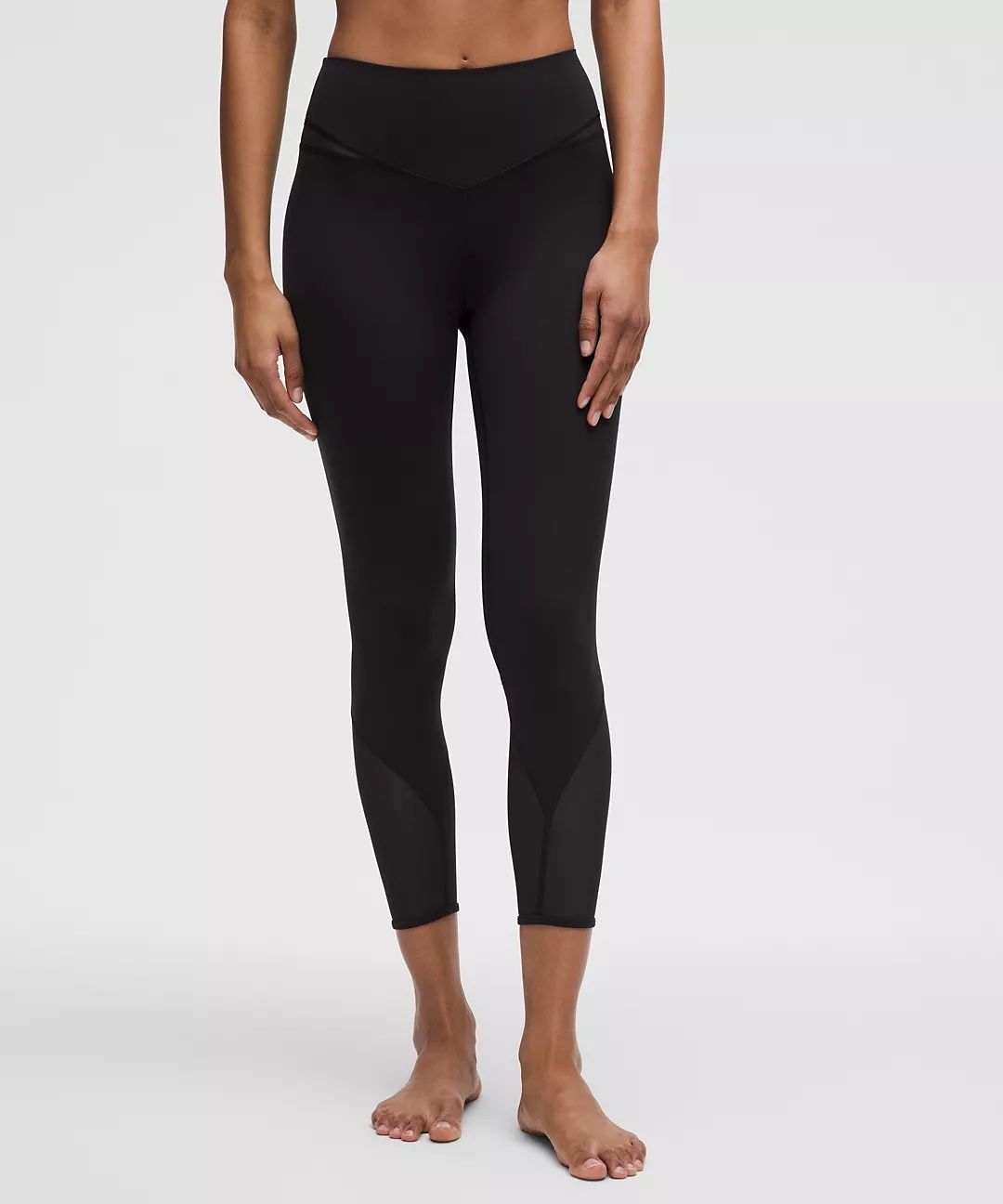 Mesh-Panelled Nulu High-Rise Yoga Crops 23” Size 2