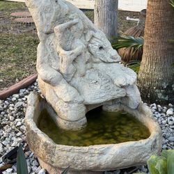 Super Heavy Concrete Outdoor Garden Fountain