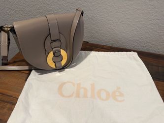 Authentic Chloe taupe leather purse