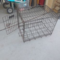 Small Pet Dog Cat Metal Wire Crate $15, X-large Plastic Tray $20 See All Photos 