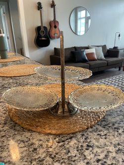 Vintage  3 Tier Serving Plater
