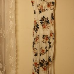 White Floral Dress