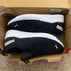 PUMA Women's Chroma Slip-On Athletic Black Shoes SZ 10