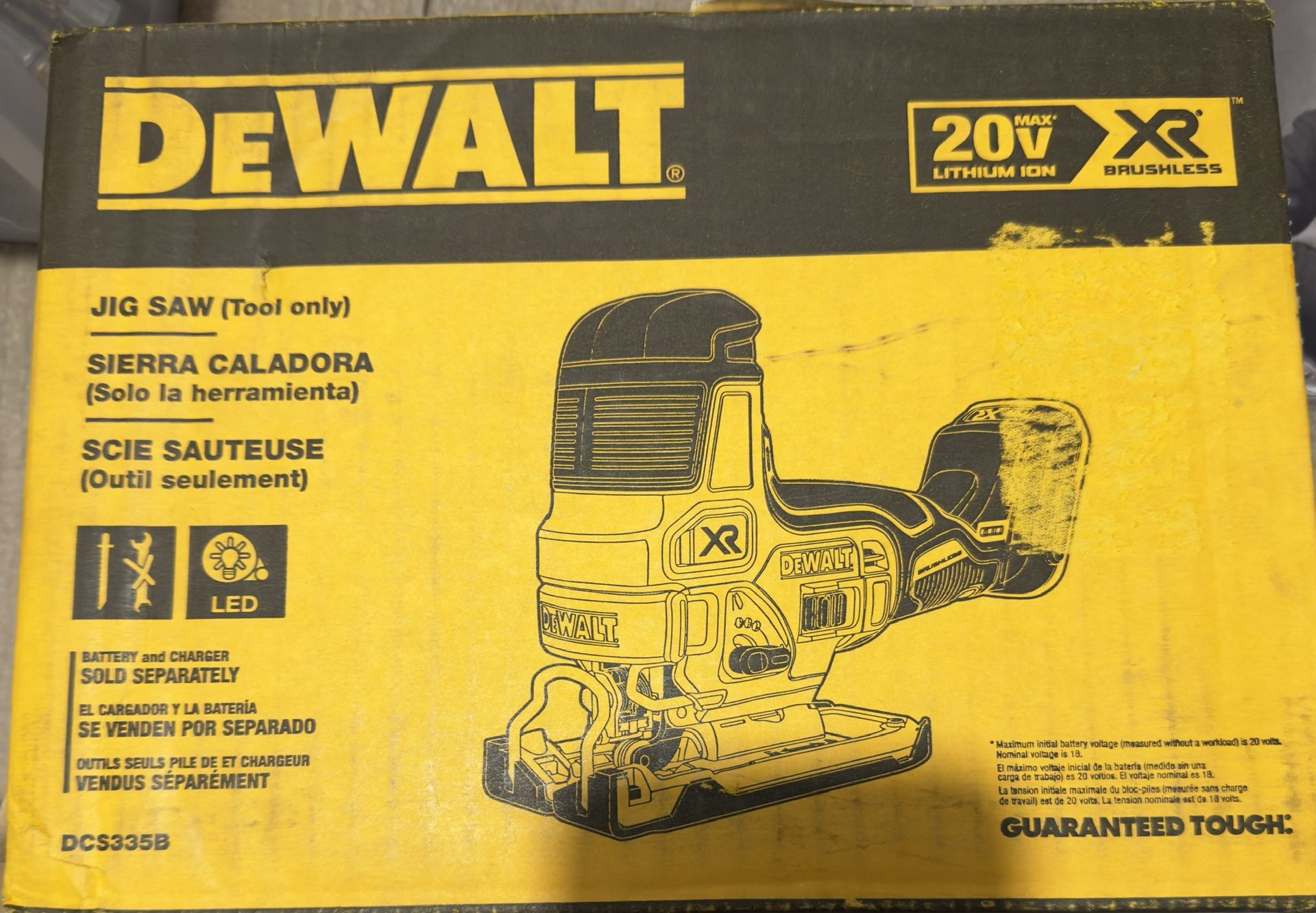 DeWALT Jigsaw Model DCS335B Brand New