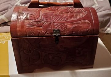 Handmade Wood Chest From Haiti