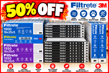 3M Filtrete Air Filters – Multiple Sizes – 50% Off Retail