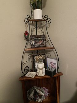 A corner table