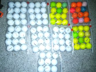 Experienced (used) Golf balls. Great Condition. Not Mint But Very Close. Many Titleist Balls