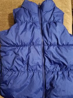 BOYS Medium puffer vest royal blue size 8