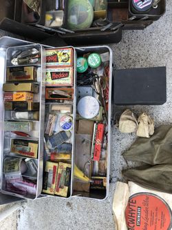 Vintage tackle box