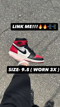 Jordan Bred Toe 1s Size 9.5