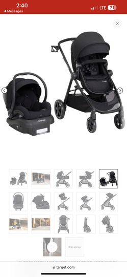 Maxi-Cosi - Zelia 5-in-1 Modular Travel System, Night Black